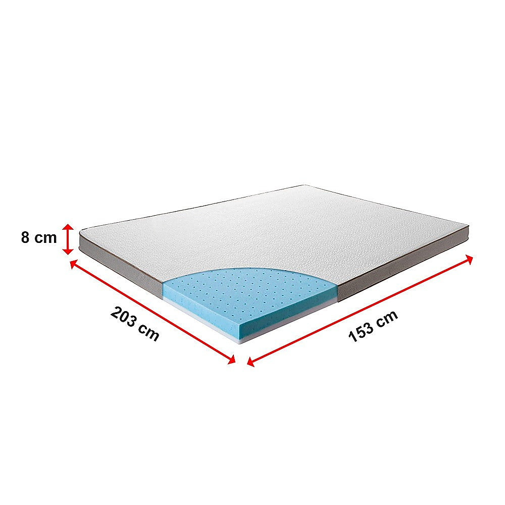 Queen Cooling Gel Memory Foam Mattress Topper – CertiPUR-US® Certified Foam