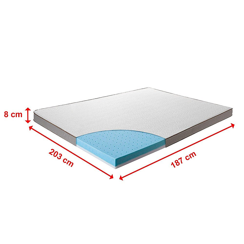 King Cooling Gel Memory Foam Mattress Topper – CertiPUR-US® Certified Foam