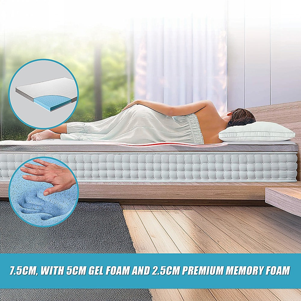 Queen Cooling Gel Memory Foam Mattress Topper – CertiPUR-US® Certified Foam